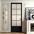 Modern Minimalist Single Pre-hung Interior Door with 5/16 in. Frosted Tempered Glass, Hardware Included