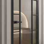 Double Arch Single Pre-hung Interior Door with 5/16 in. Reeded Tempered Glass, Hardware Included