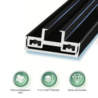 Modern Minimalist Single Sliding Door with 5/16 in. Reeded Tempered Glass, Hardware Included